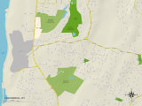 Political Map of Spackenkill, NY Posters