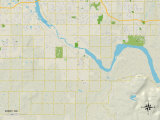 Political Map of Bixby, OK Posters
