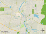 Political Map of West Dundee, IL Print