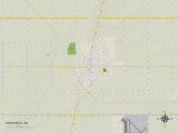 Political Map of Frederick, OK Posters
