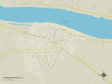 Political Map of Donaldsonville, LA Poster