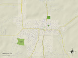 Political Map of Winnfield, LA Photo