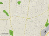 Political Map of Maplewood, MO Posters