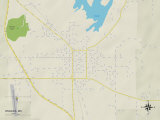 Political Map of Wiggins, MS Prints