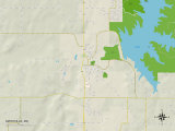 Political Map of Smithville, MO Posters