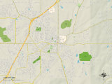 Political Map of Liberty, MO Posters