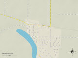 Political Map of Silver Lake, KS Posters