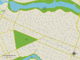Political Map of Collingswood, NJ Prints