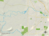 Political Map of Orchard Homes, MT Posters