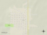 Political Map of Wakefield, NE Prints