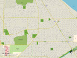 Political Map of Wilmette, IL Posters