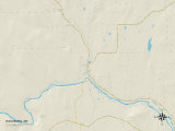 Carte politique de Washburn, ME Photographie