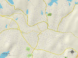 Political Map of Butler, NJ Prints