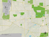 Political Map of West Chicago, IL Posters