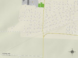 Political Map of Slater, MO Poster