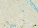 Political Map of Saint Paul, MO Prints