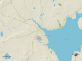 Political Map of Belfast, ME Prints