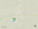 Political Map of Yates Center, KS Poster