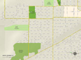 Political Map of West Peoria, IL Poster