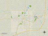 Political Map of Anderson, IN Posters