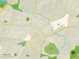 Carte politique de Laurel, MD Affiche