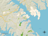Carte politique de Annapolis, MD Posters