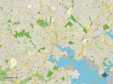 Political Map of Baltimore, MD Photographie