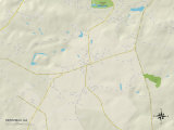 Political Map of Hephzibah, GA Posters