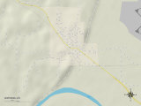 Political Map of Wathena, KS Prints