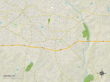 Political Map of Graham, NC Posters