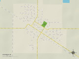 Political Map of Coleman, MI Photo