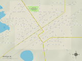 Political Map of Decatur, MI Posters