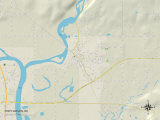 Political Map of Fort Gibson, OK Print