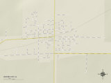 Political Map of Wayne City, IL Prints