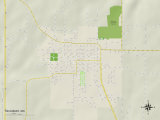Political Map of Savannah, MO Poster