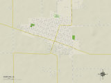 Political Map of Kaplan, LA Photo