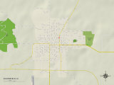 Political Map of Bloomfield, IA Posters