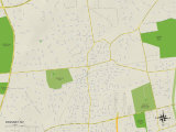 Political Map of Syosset, NY Posters