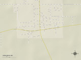 Political Map of Vardaman, MS Prints