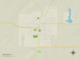 Political Map of White Hall, IL Posters