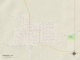 Political Map of Barnsdall, OK Posters