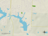 Political Map of Lake Winnebago, MO Posters