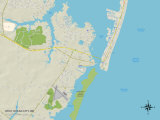Carte politique de West Ocean City, MD Affiches