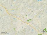 Political Map of Conyers, GA Prints