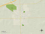 Political Map of Durand, MI Print