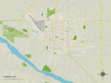 Political Map of Fremont, NE Posters