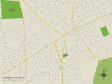 Political Map of Garden City Park, NY Posters