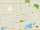 Political Map of Harris Hill, NY Posters