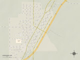 Political Map of Lovelock, NV Prints