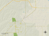 Political Map of Blanchard, OK Posters